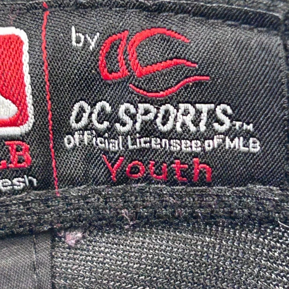 CR Logo Youth Black OC Sports Baseball Hat MLB Team Cap Adjustable OSFM